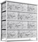 Sorbus Dresser with 8 Drawers - Storage Chest Organizer with Steel Frame, Wood Top, Handles, Fabric Bins
